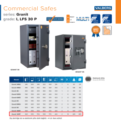 Valberg Granit 1265 Güvenlik Sertifikalı Kasa - 3